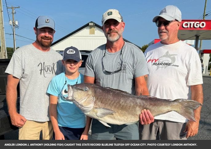 Maryland Angler Reels in Record-Breaking Blueline Tilefish
