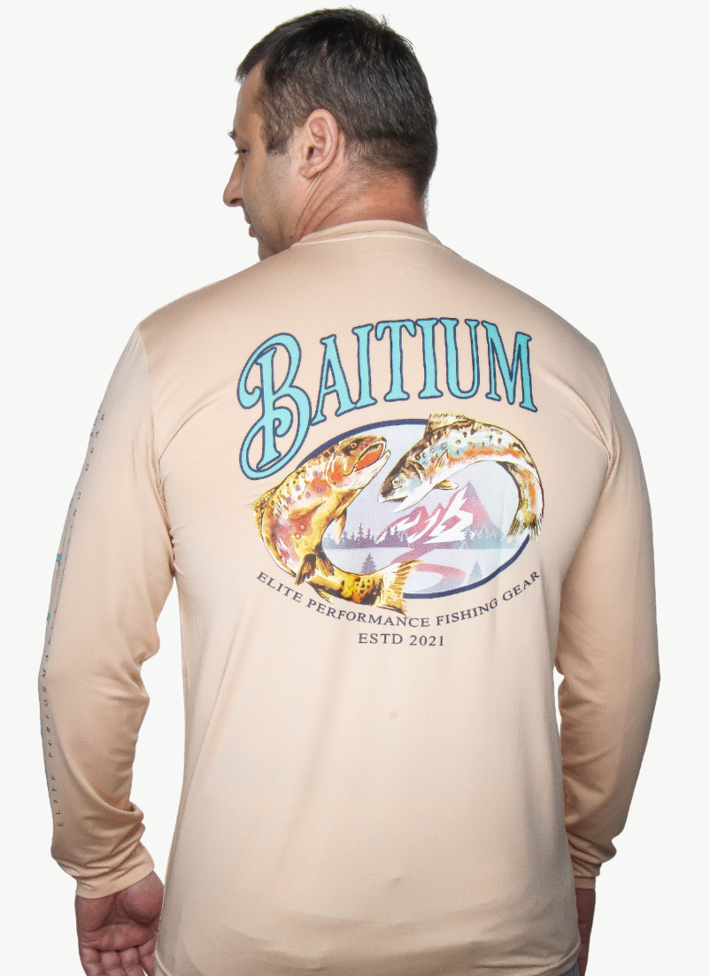 Baitium Fishing Shirt: Freshwater Series Long Sleeve UPF50+ - Salmon, Bass, Tr fishing shirt