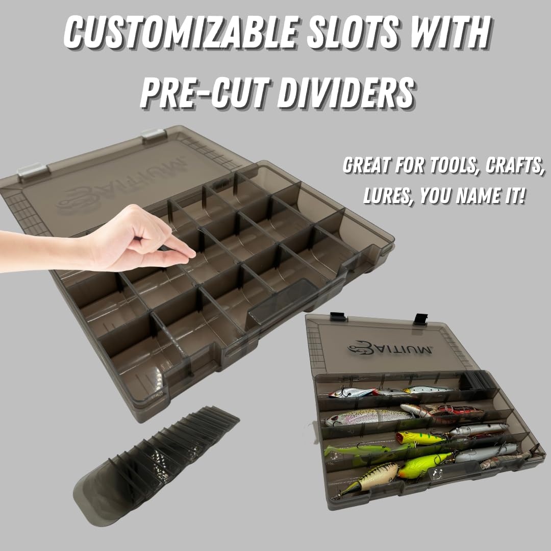 Baitium Fishing Tackle Tray Box: Gear Organizer by Baitium fishing tackle box