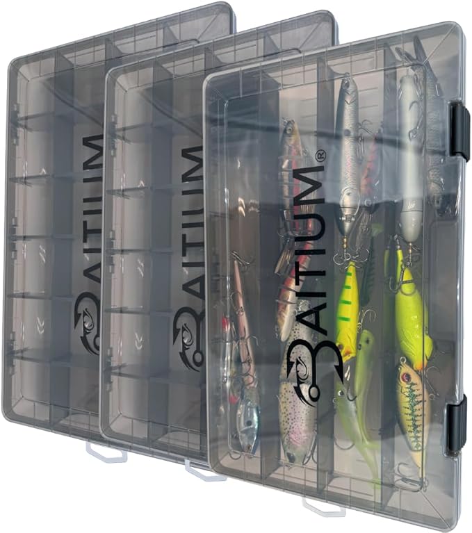 Baitium Fishing Tackle Tray Box: Gear Organizer by Baitium fishing tackle box
