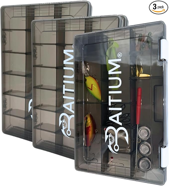 Baitium Fishing Tackle Tray Box: Gear Organizer by Baitium fishing tackle box