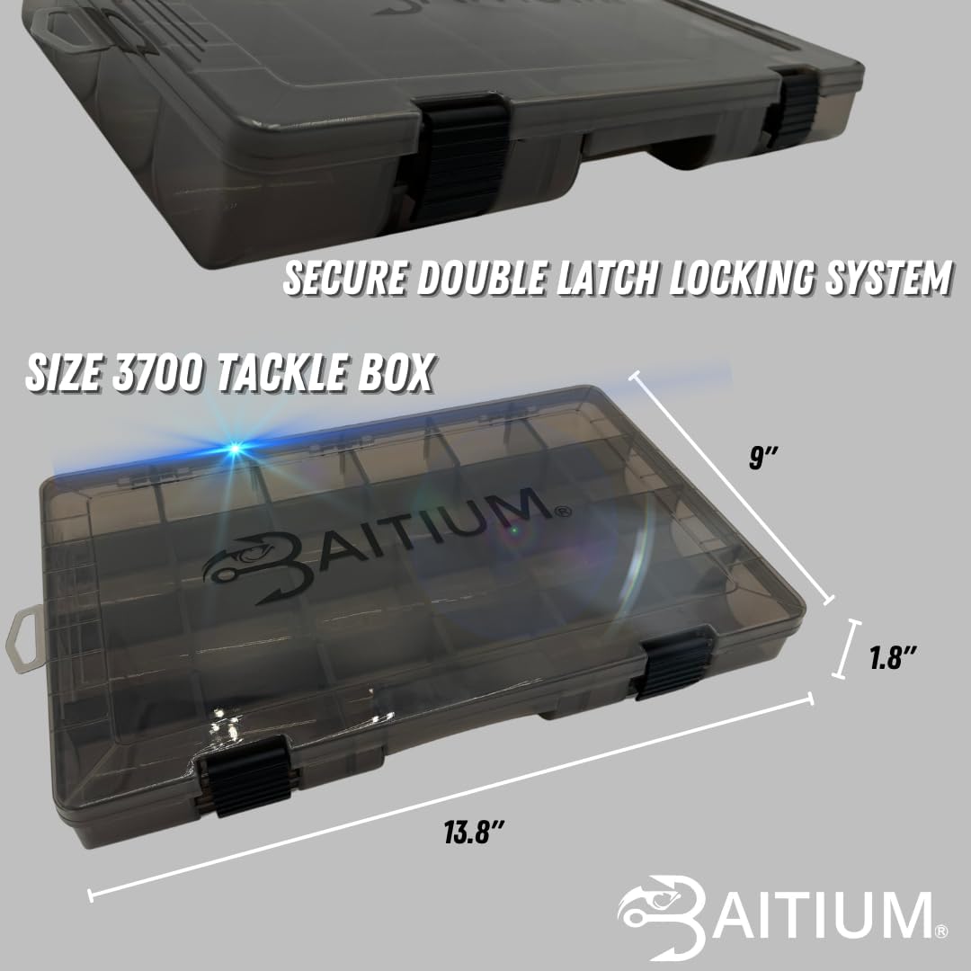 Baitium Fishing Tackle Tray Box: Gear Organizer by Baitium fishing tackle box