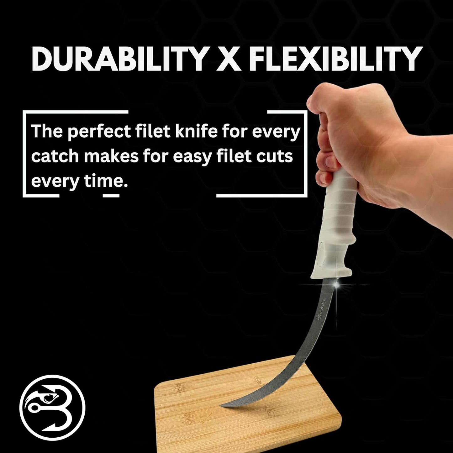 Baitium Baitium Stainless Steel Fillet Knife- XTRA Grip filet knife