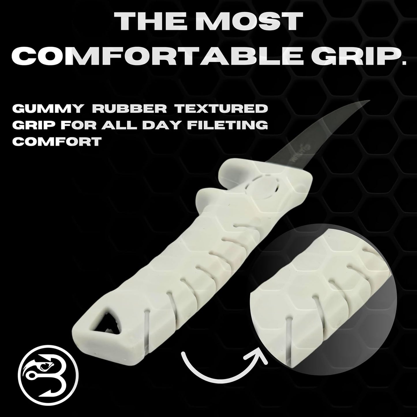 Baitium Baitium Stainless Steel Fillet Knife- XTRA Grip filet knife