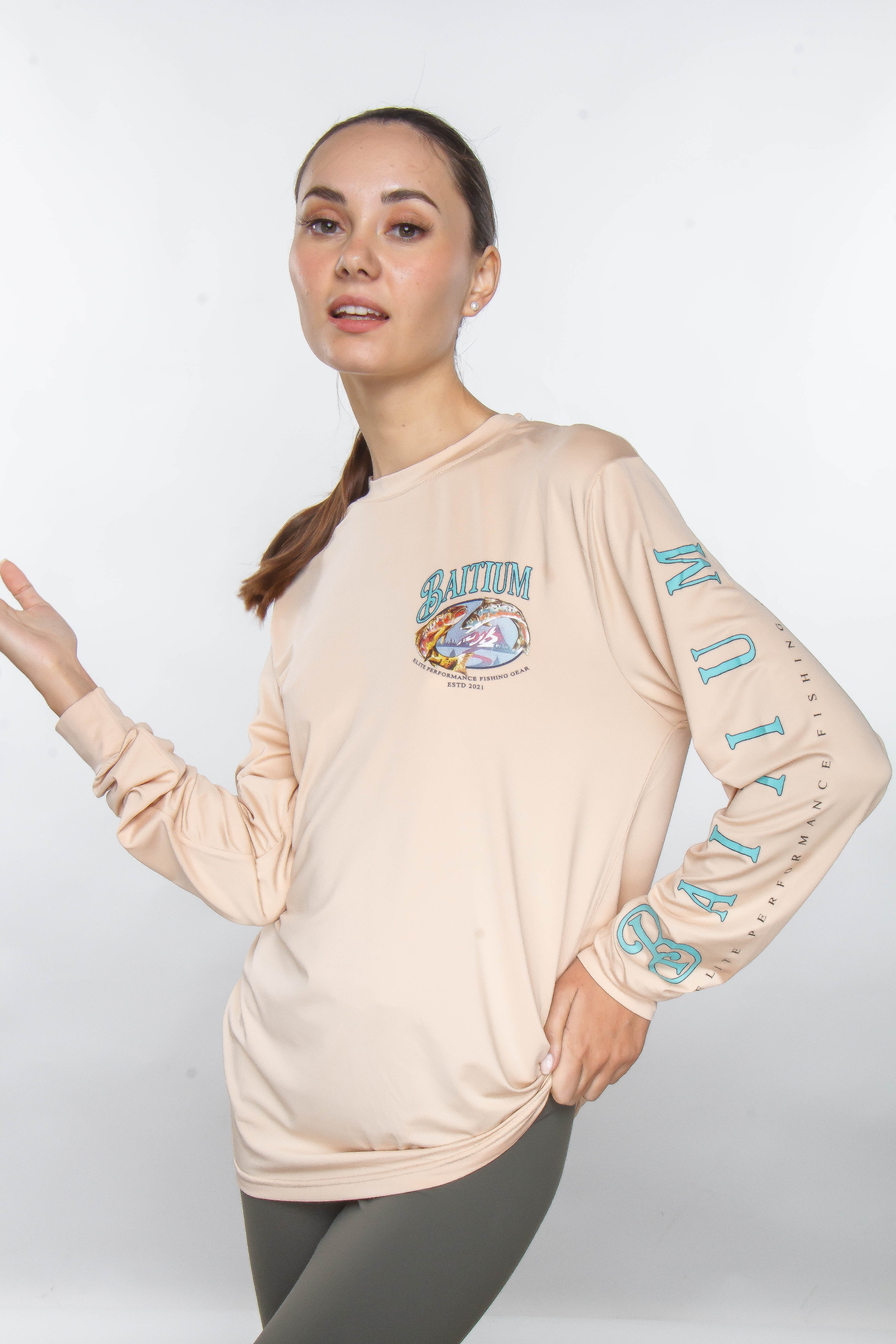Baitium Fishing Shirt: Freshwater Series Long Sleeve UPF50+ - Salmon, Bass, Tr fishing shirt