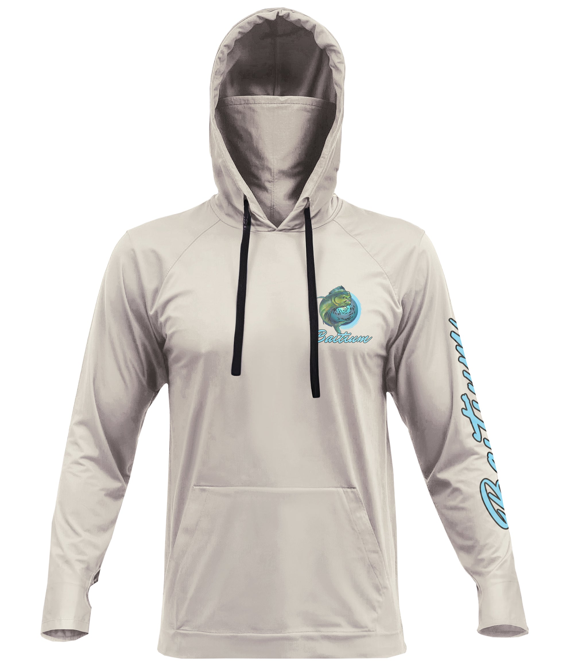 Baitium UPF 50+ Hooded Long Sleeve Fishing Shirt - Octopus, Marlin, Mahi Mahi