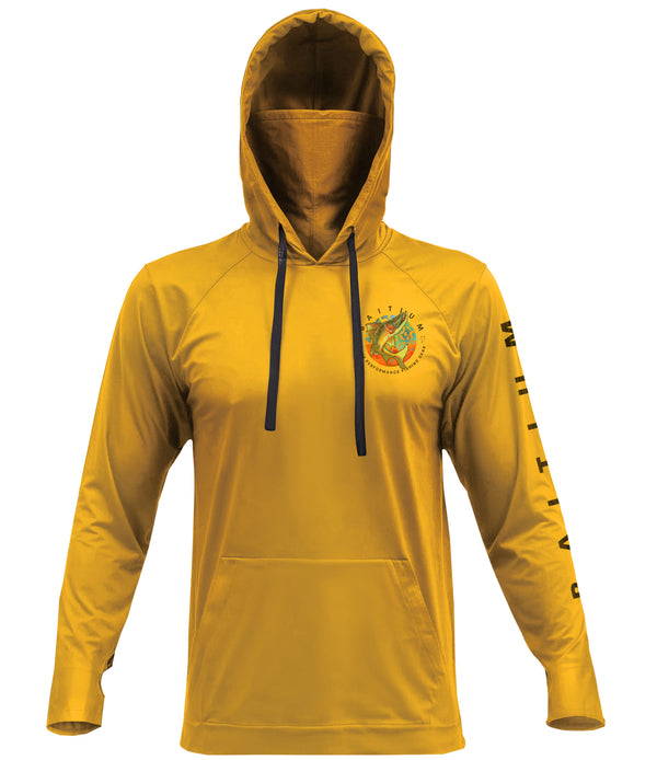 Baitium UPF 50+ Hooded Long Sleeve Fishing Shirt - bass, salmon, trout