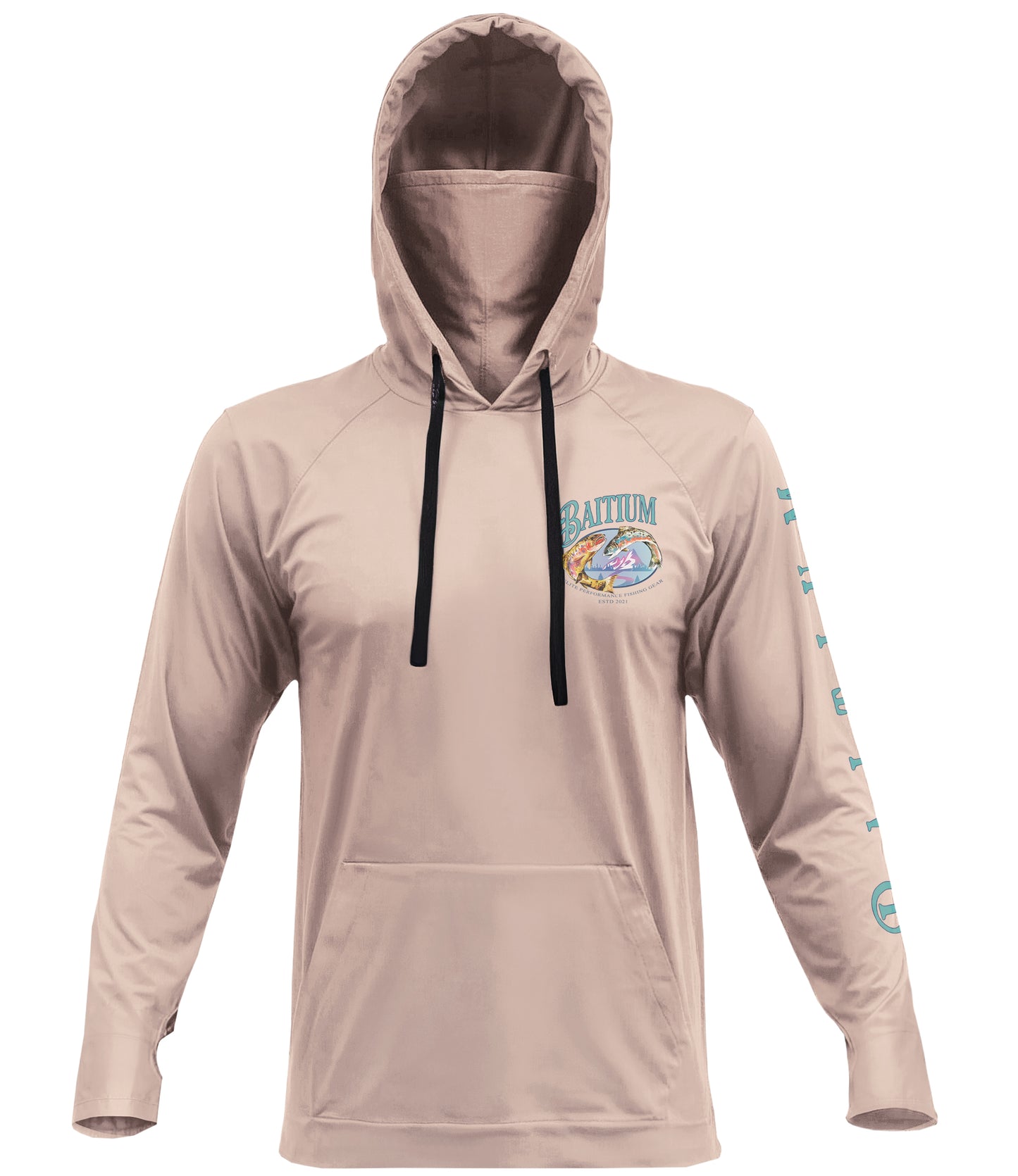 Baitium UPF 50+ Hooded Long Sleeve Fishing Shirt - bass, salmon, trout