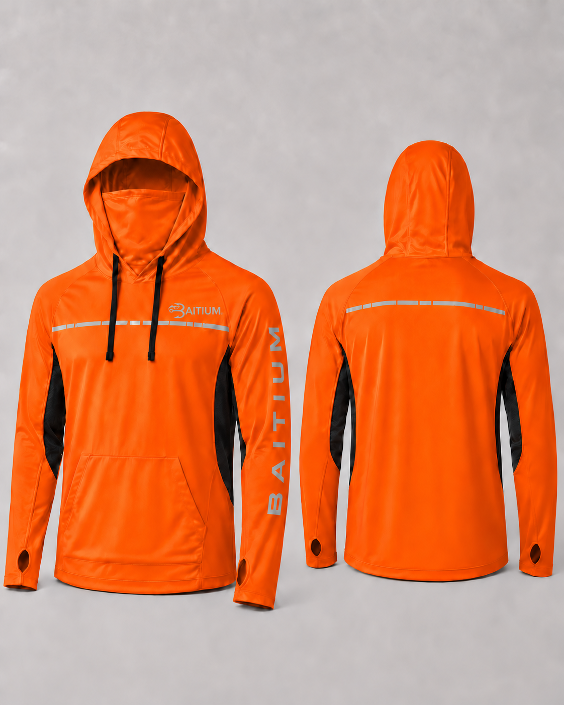 Hi-Vis Orange - front and back