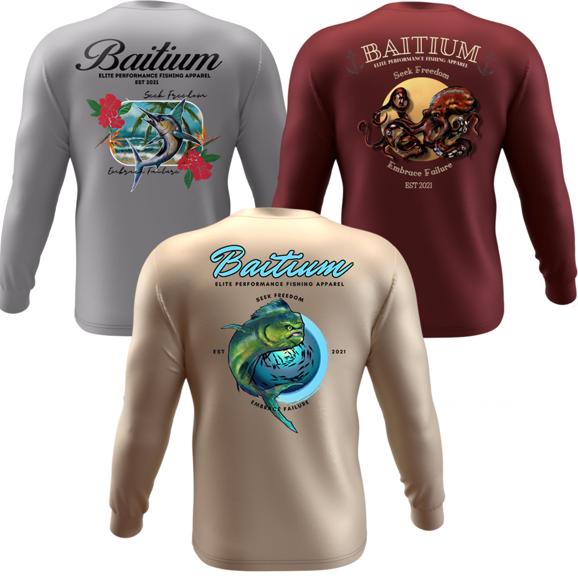 Tampa Bay All For Rum and Rum For All Long Sleeve UPF 50+ Dry