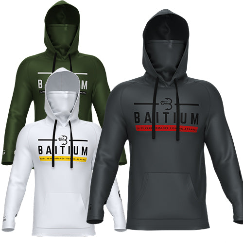 Original Baitium Hooded UPF 50 Performance Long Sleeve Set 3 Fishin