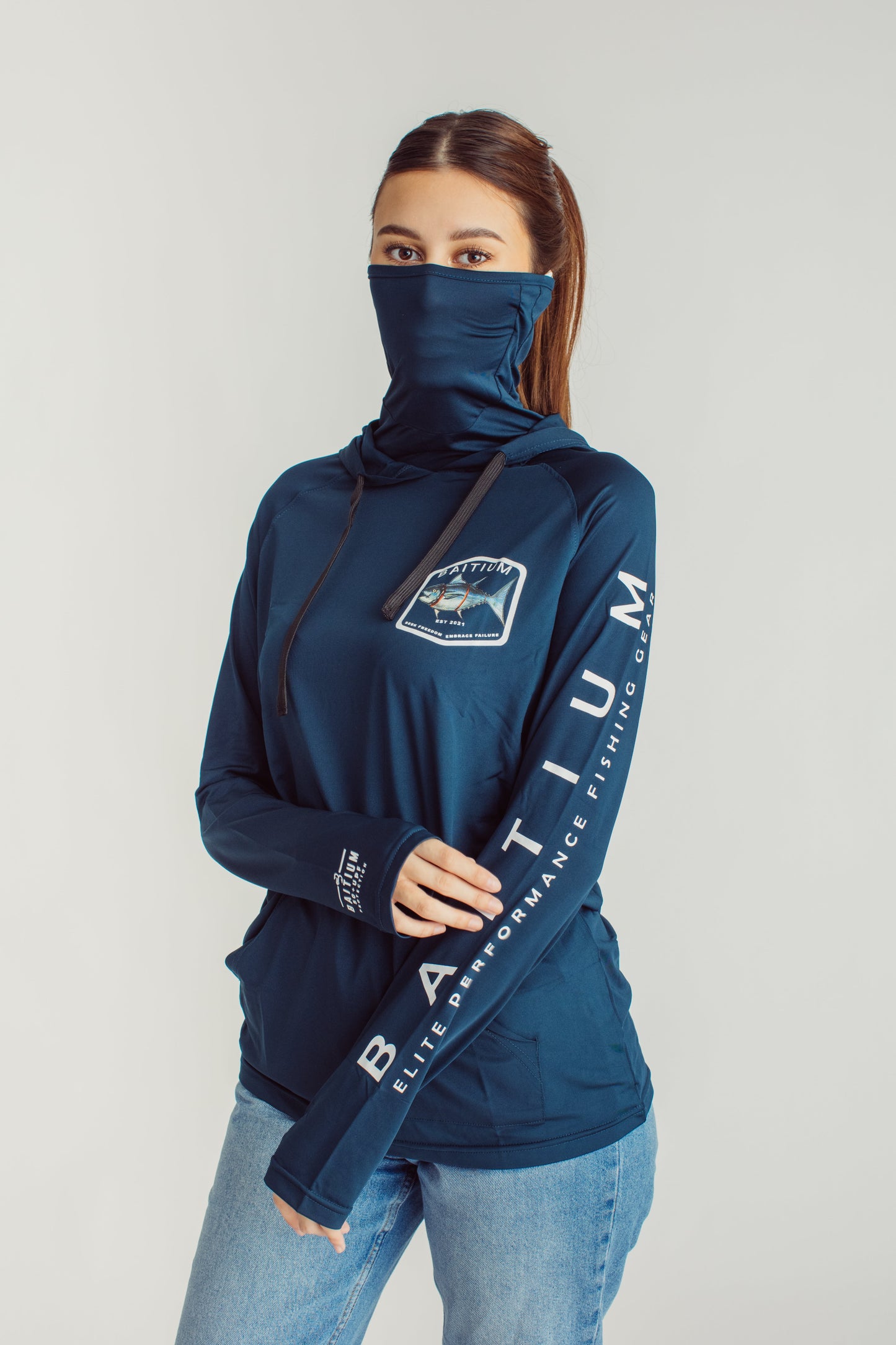 Baitium Fishing Shirt UPF 50+ Hooded PFG Long Sleeve Deconstructed Series Bait fishing shirt