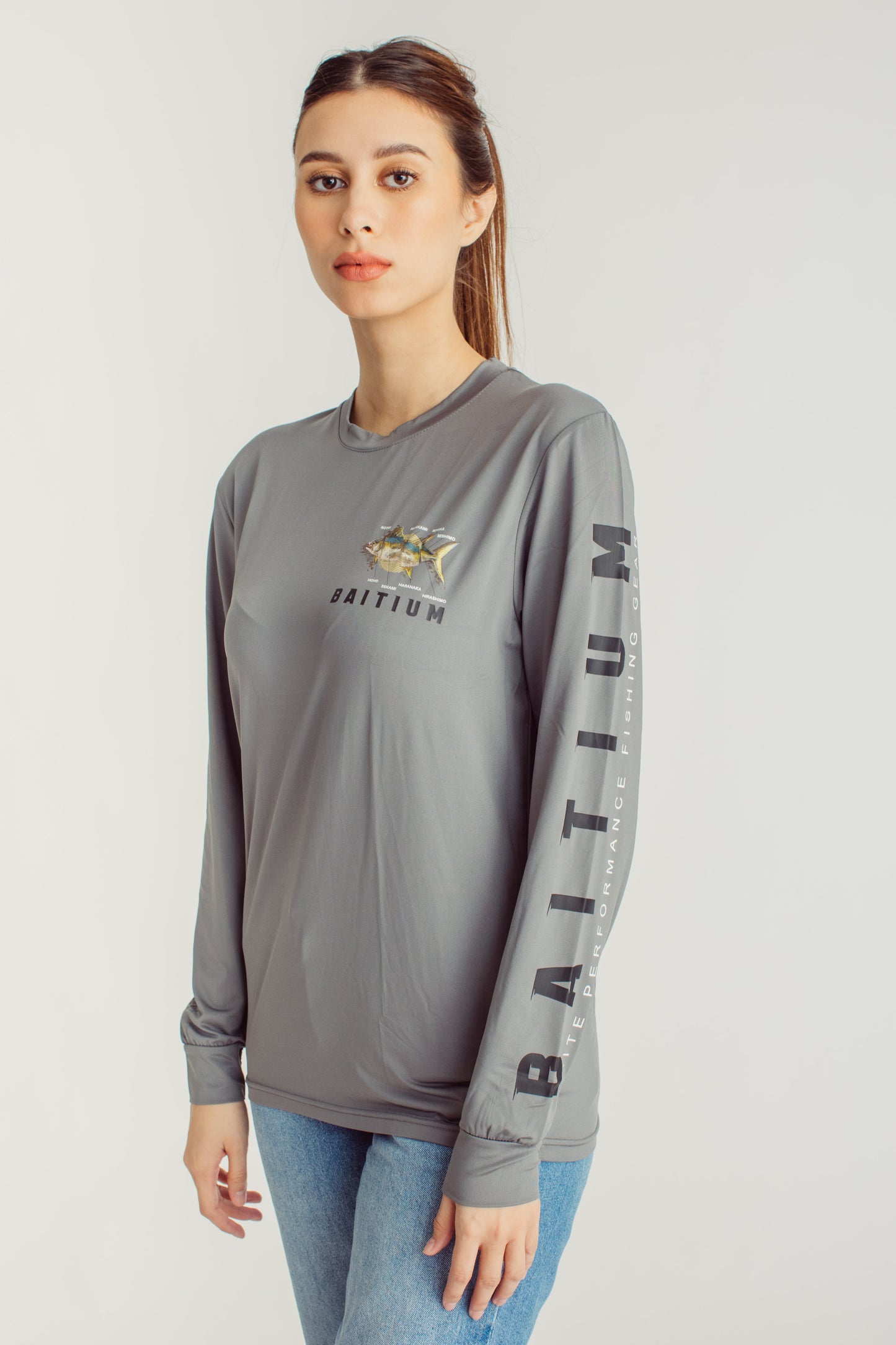 Baitium Fishing Shirt with Hand-Drawn Tuna Design | Deconstructed Series fishing shirt