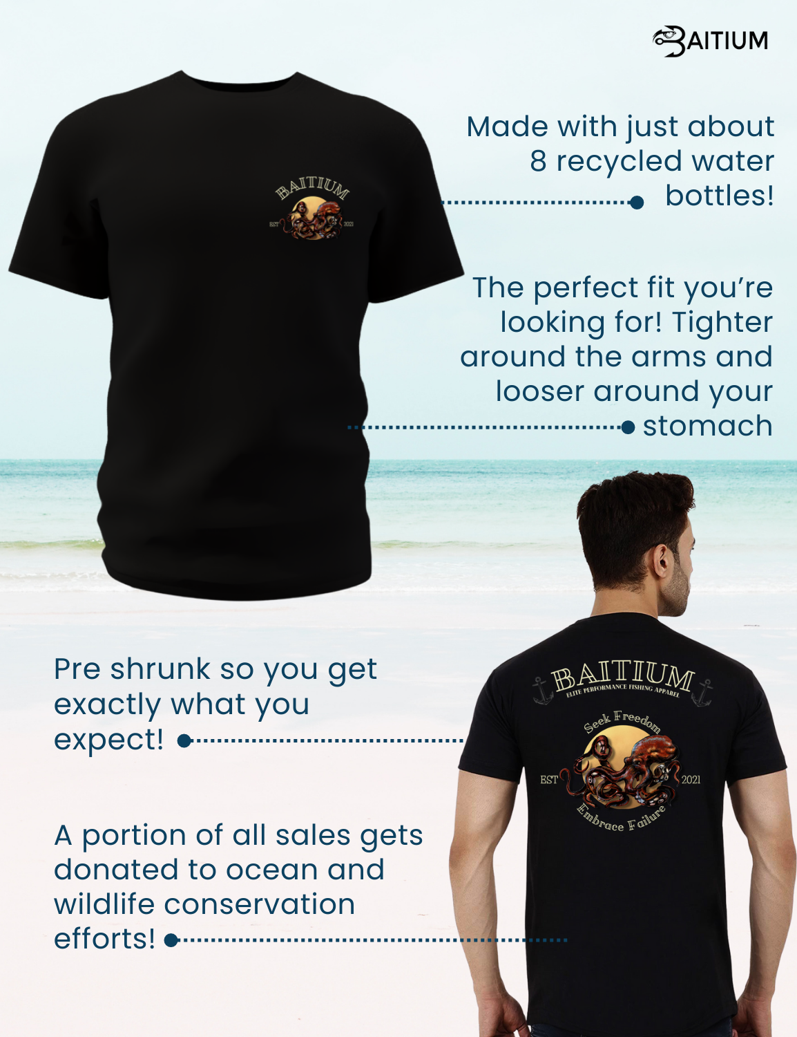 The Ravenous Octopus - Performance Fishing T-Shirt