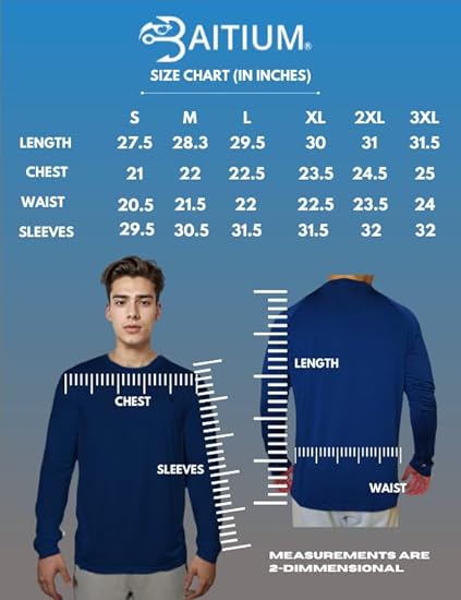 Baitium UPF 50+ Long Sleeve Sun Protection Fishing Shirts - Basic Series fishing shirts