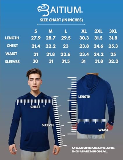 Baitium UPF 50+ Long Sleeve Sun Protection Fishing Shirts With Hood - Basic Se fishing shirt with hood