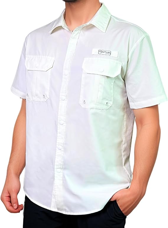 Baitium eco-friendly button up fishing shirts for outdoor adventures