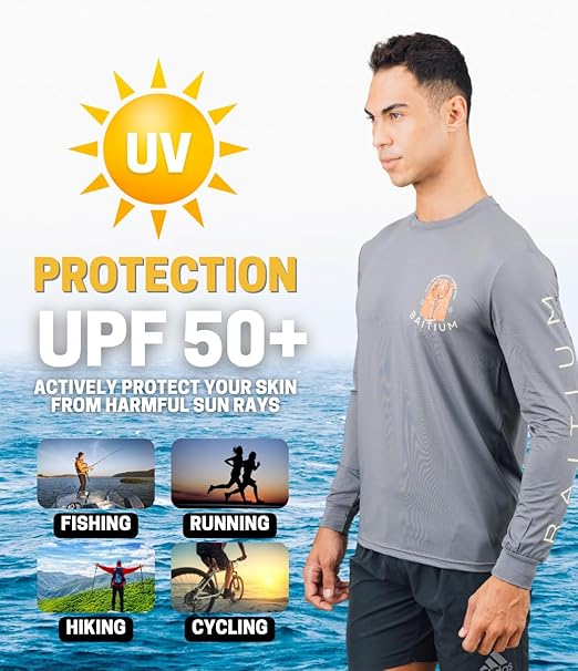 Baitium Long Sleeve Fishing Shirt | UPF 50 Sun Protection long sleeve fishing shirt