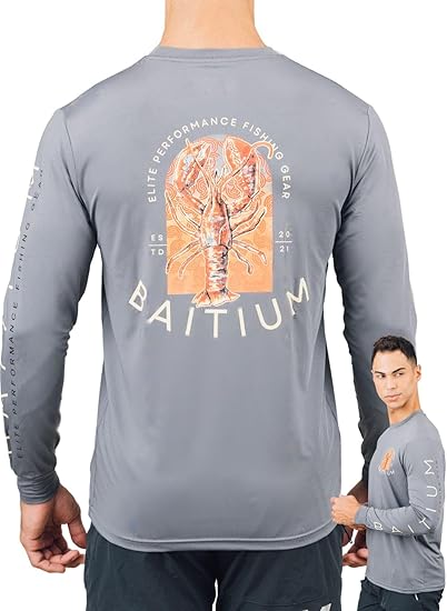 Baitium Long Sleeve Fishing Shirt | UPF 50 Sun Protection long sleeve fishing shirt