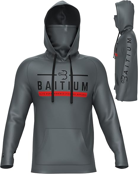 Baitium Fishing Shirts for Men, Mens Fishing Shirts Long Sleeve, UPF 50 Hoodie fishing shirts