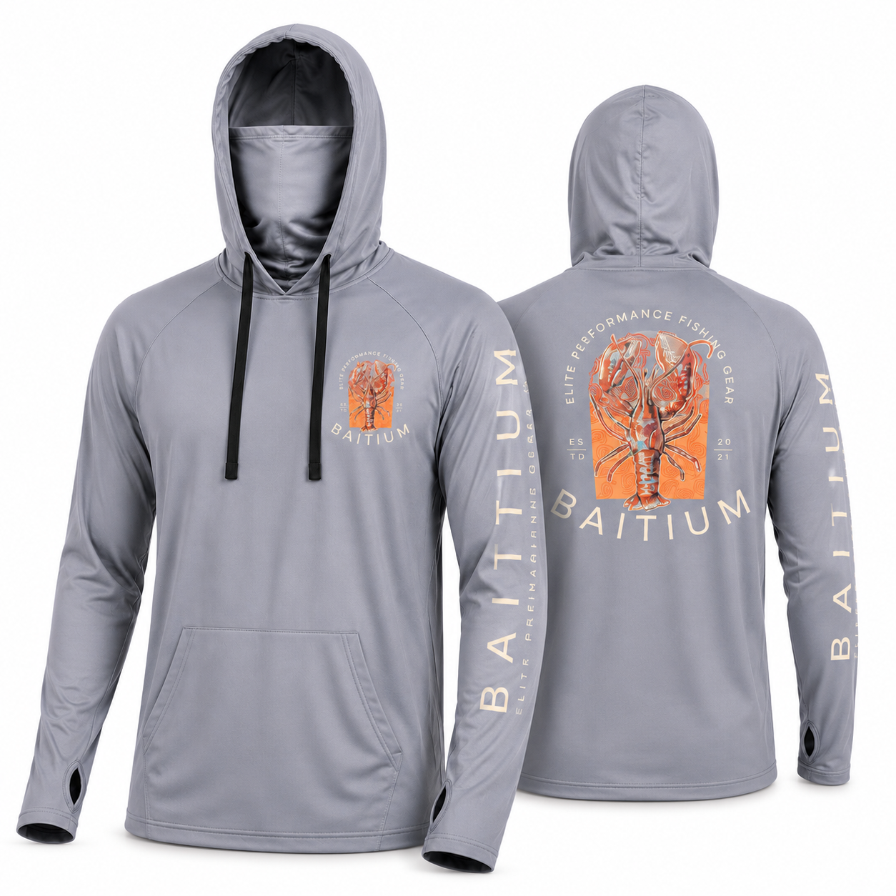 Baitium UPF 50+ Hooded Long Sleeve Fishing Shirt