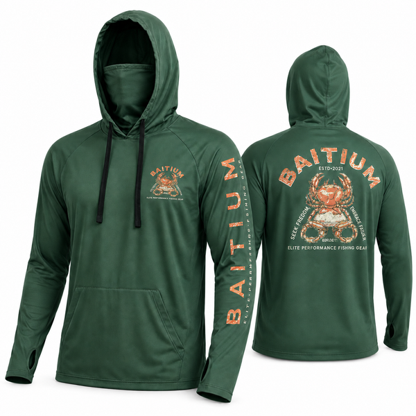 Baitium UPF 50+ Hooded Long Sleeve Fishing Shirt