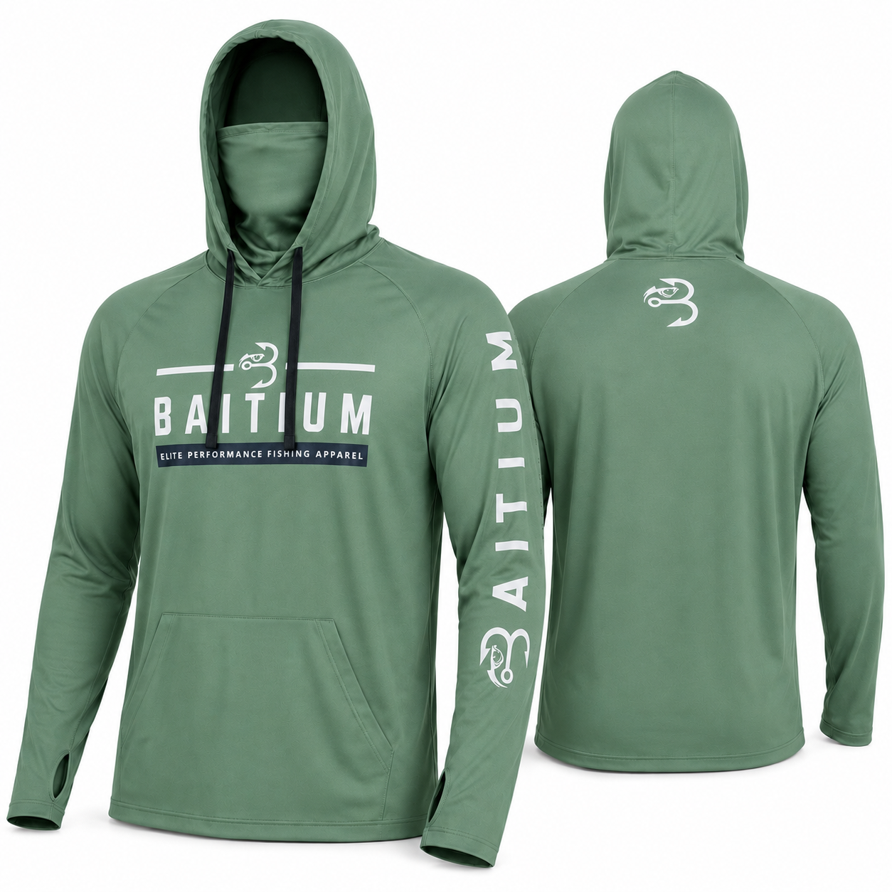 Baitium Hooded PFG Shirt: Ultimate Angler Protection White / Small