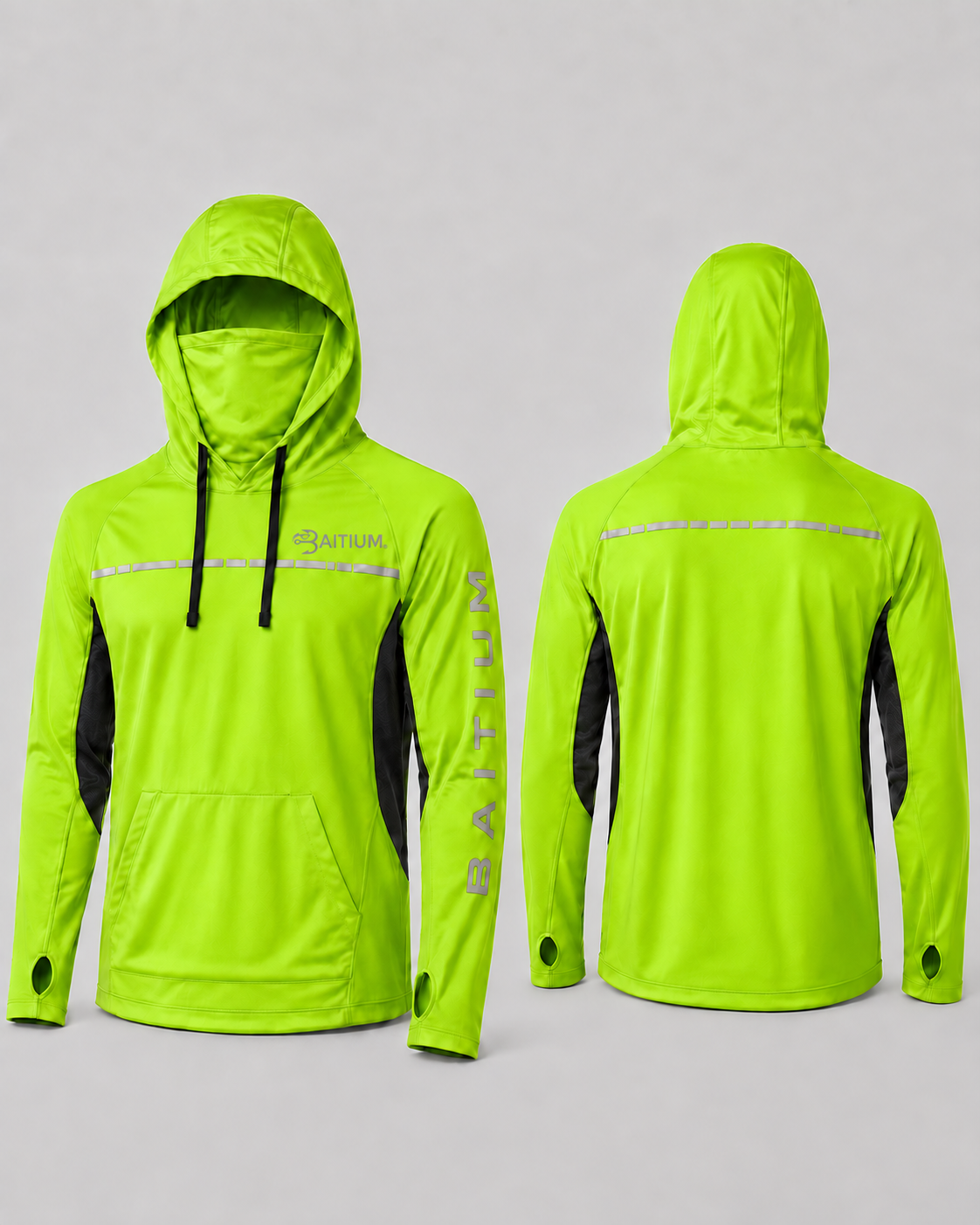 Hi-Vis Lime - front and back