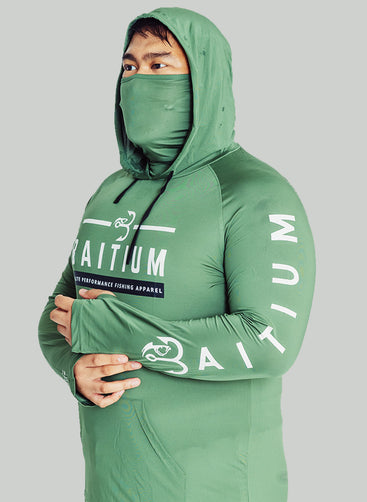 Baitium Original Hooded UPF 50+ PFG Long Sleeves Fishing Shirts Grey / X-Large