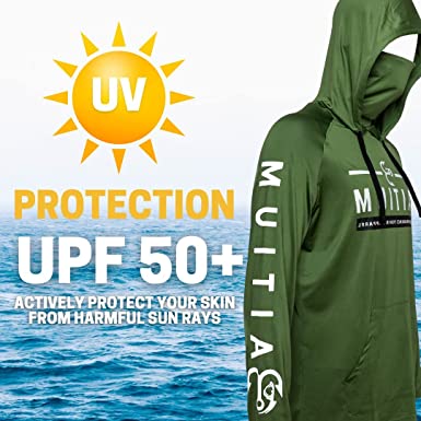 HUK Fishing Clothing Hoodie Shirts Men UPF 50+ Quick Dry Fishing