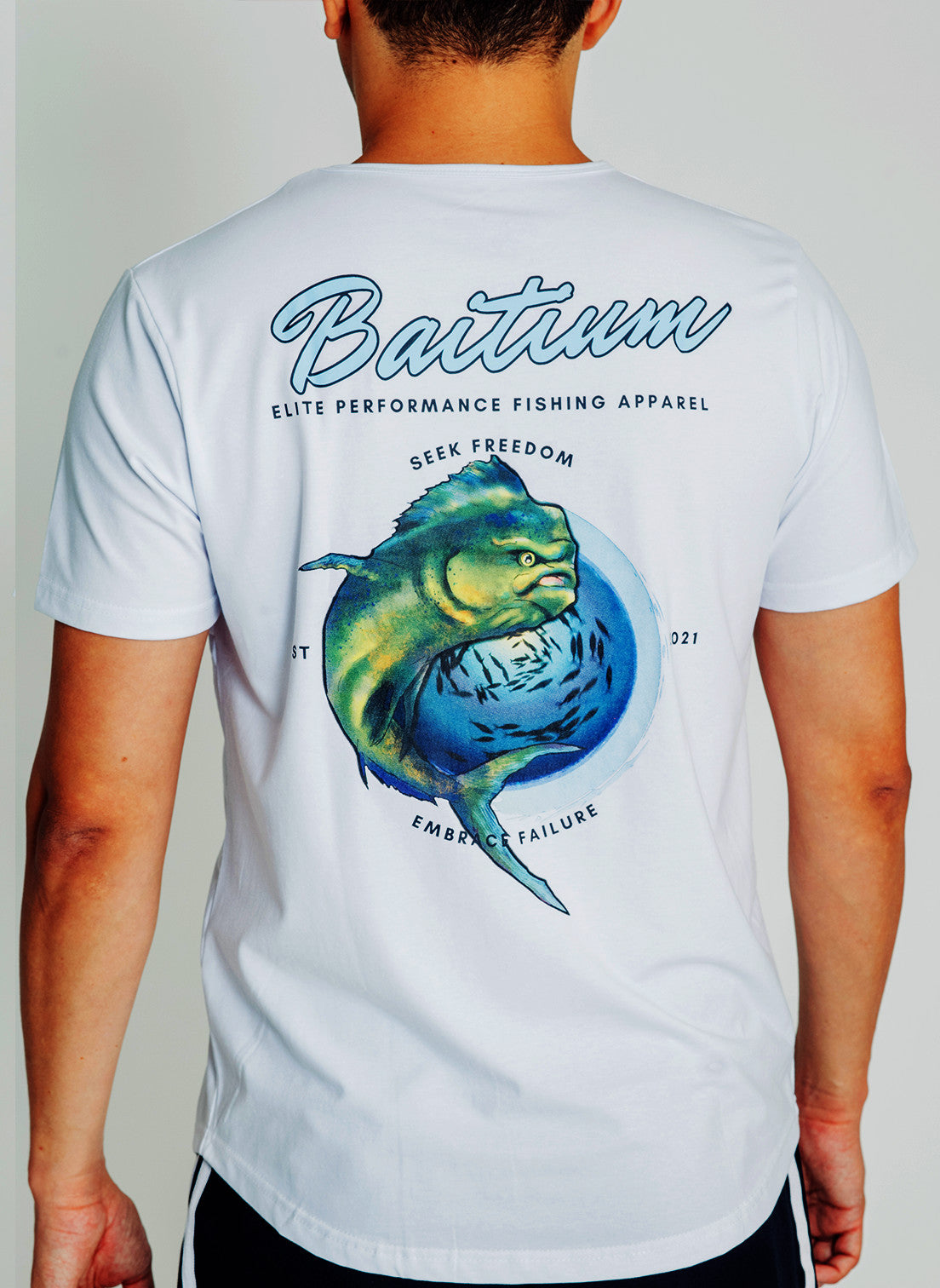 The Majestic Mahi Mahi - Performance Fishing T-Shirt